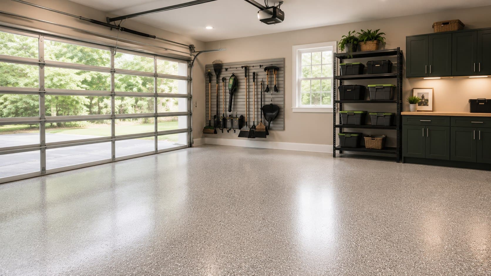Spotless, organized garage in Westchester County